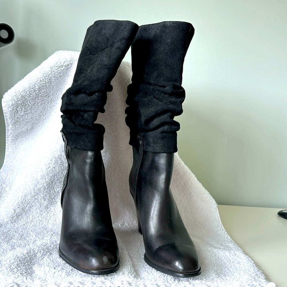 Odessa suede/ leather boot